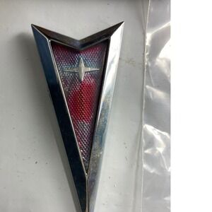 Pontiac Arrowhead Red Chrome Emblem Badge OEM